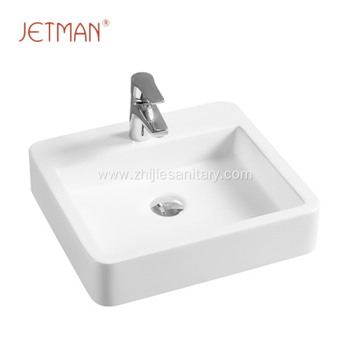 Chaozhou rectangular bathroom small wash hand art basin